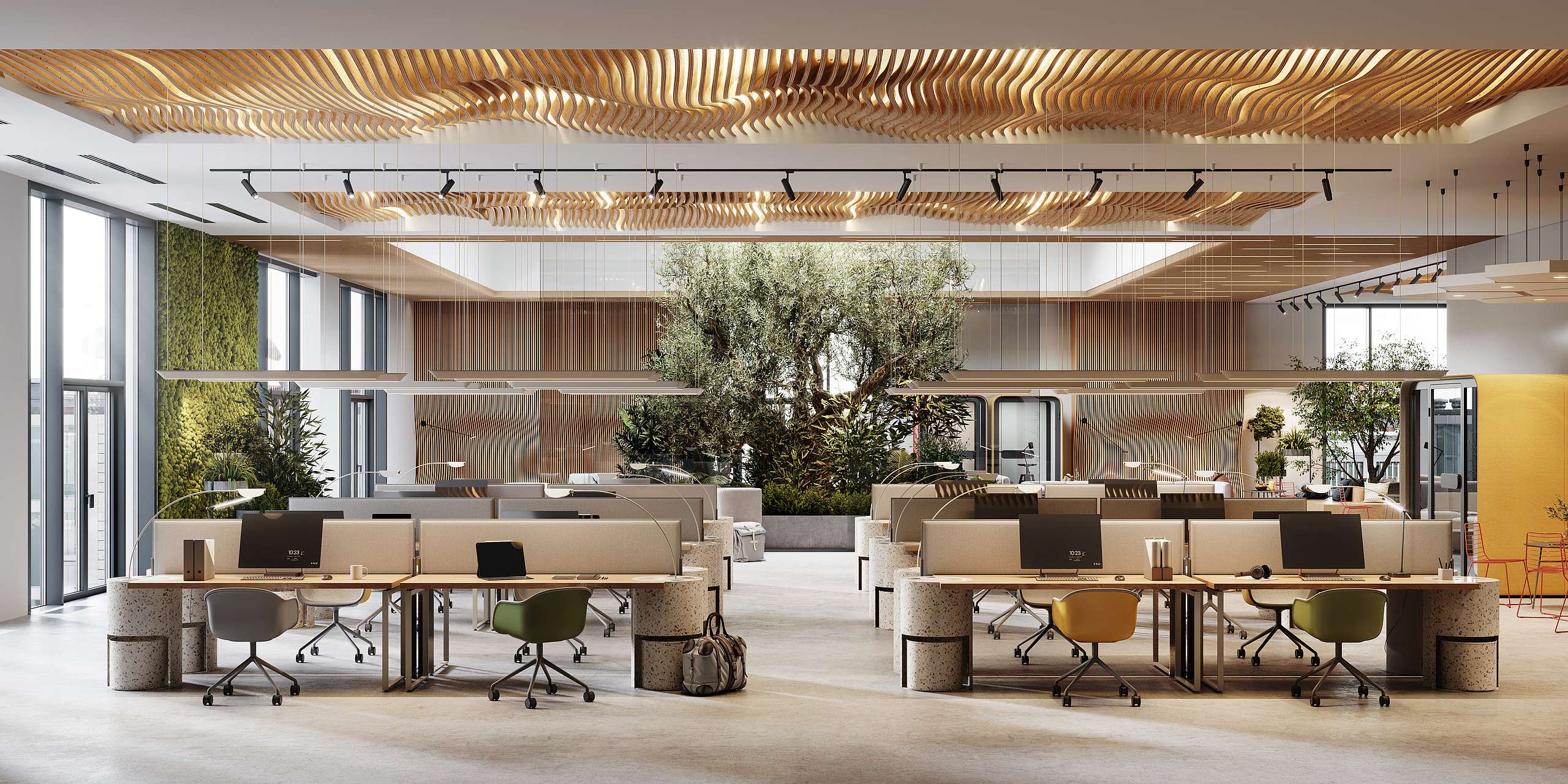 Moderne Büromöbel im Leasing mit grenke.